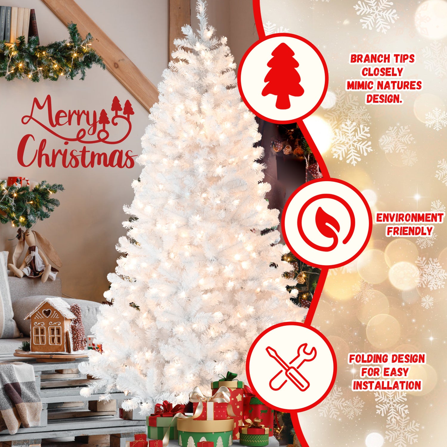 Snow White Tree & LED