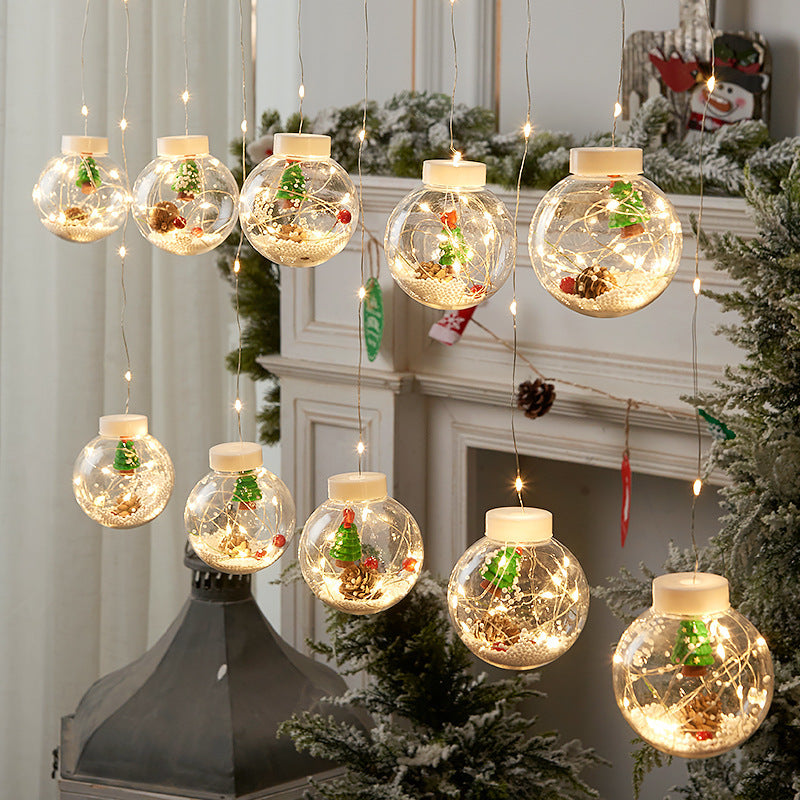 10 Multicolor LED Christmas Curtain Lamp String