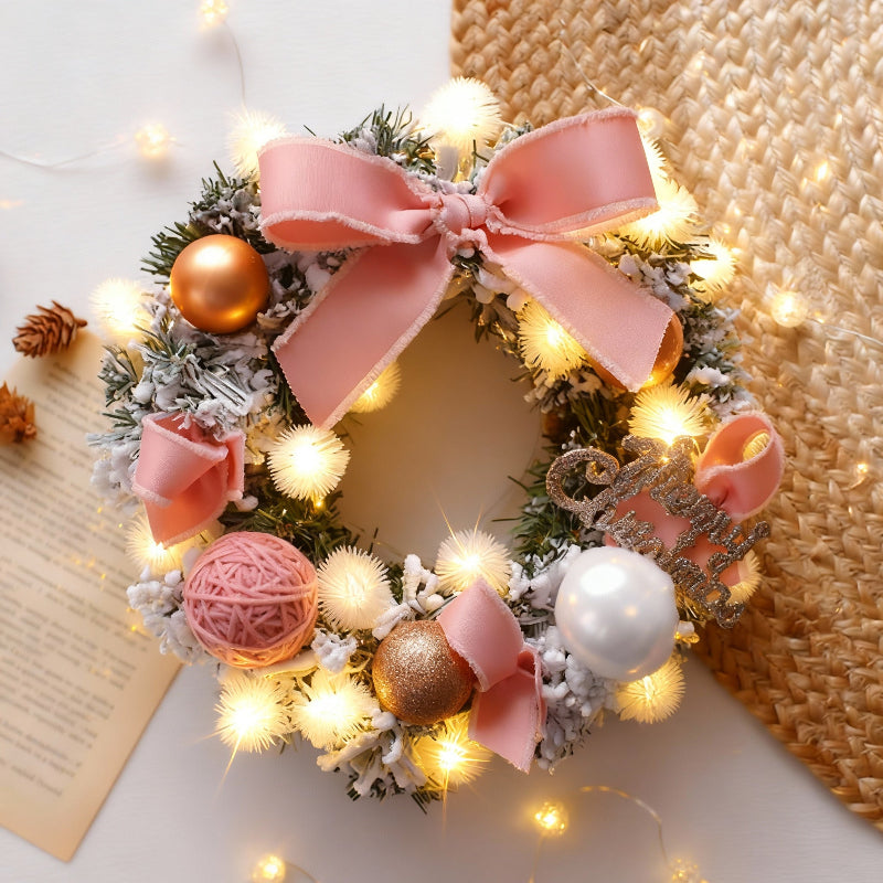 Multicolor Christmas Pendant LED Light String & Wreath