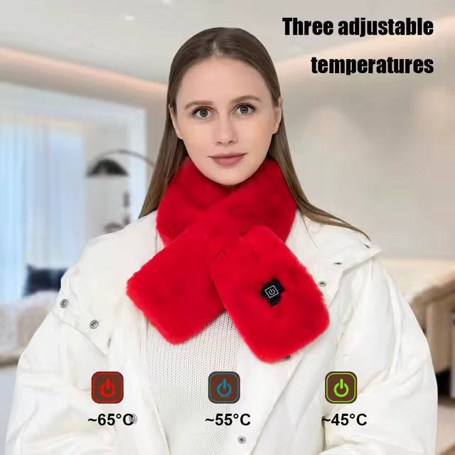 USB Heated Scarf | Electric Neck Wrap for Pain Relief