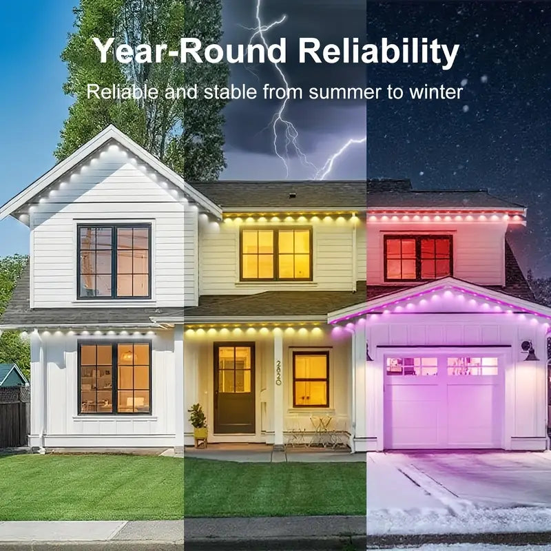 Waterproof RGB Outdoor Rope Lights - IP67 LED Strip for Roof