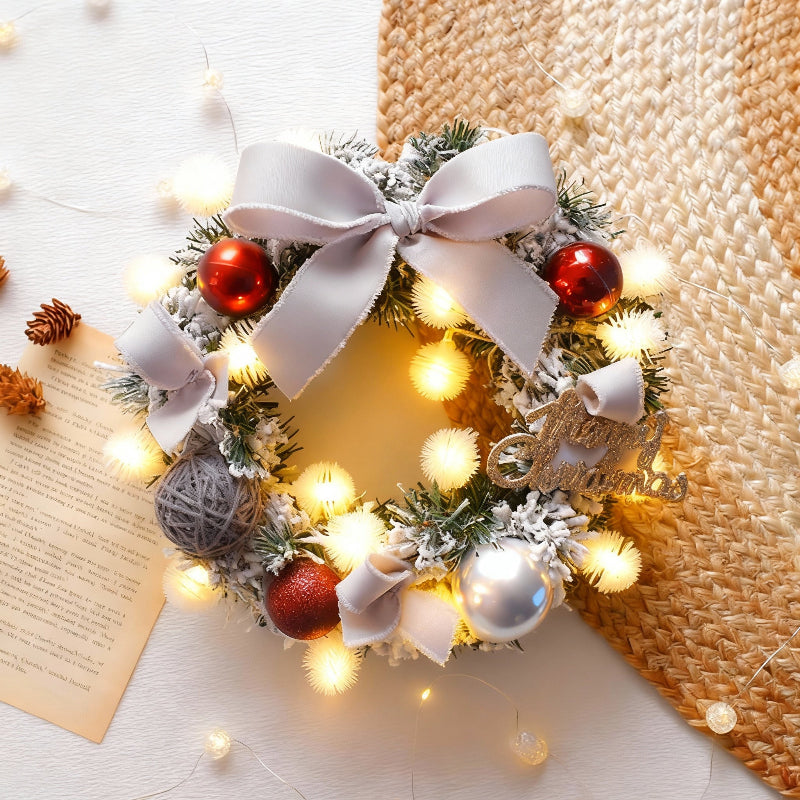 Multicolor Christmas Pendant LED Light String & Wreath